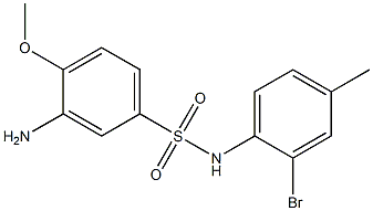  3-amino-N-(2-bromo-4-methylphenyl)-4-methoxybenzene-1-sulfonamide