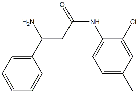 3-amino-N-(2-chloro-4-methylphenyl)-3-phenylpropanamide
