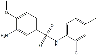 3-amino-N-(2-chloro-4-methylphenyl)-4-methoxybenzene-1-sulfonamide