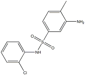 3-amino-N-(2-chlorophenyl)-4-methylbenzene-1-sulfonamide Struktur