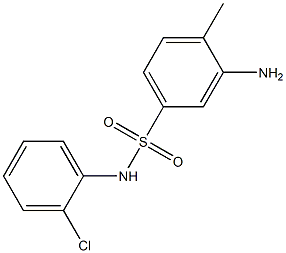 3-amino-N-(2-chlorophenyl)-4-methylbenzene-1-sulfonamide 化学構造式