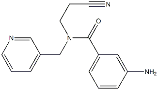 3-amino-N-(2-cyanoethyl)-N-(pyridin-3-ylmethyl)benzamide
