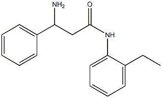 3-amino-N-(2-ethylphenyl)-3-phenylpropanamide Structure