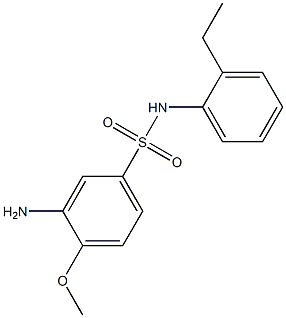 3-amino-N-(2-ethylphenyl)-4-methoxybenzene-1-sulfonamide