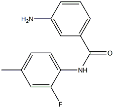 3-amino-N-(2-fluoro-4-methylphenyl)benzamide 结构式