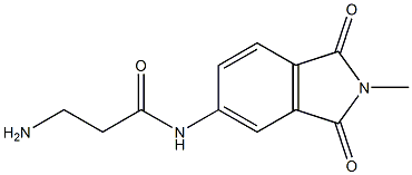 3-amino-N-(2-methyl-1,3-dioxo-2,3-dihydro-1H-isoindol-5-yl)propanamide Struktur
