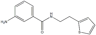 3-amino-N-(2-thien-2-ylethyl)benzamide 结构式