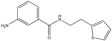 3-amino-N-(2-thien-2-ylethyl)benzamide 化学構造式