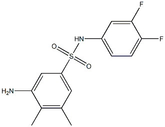 3-amino-N-(3,4-difluorophenyl)-4,5-dimethylbenzene-1-sulfonamide