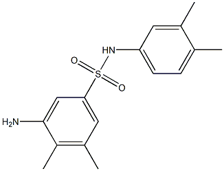 3-amino-N-(3,4-dimethylphenyl)-4,5-dimethylbenzene-1-sulfonamide,,结构式