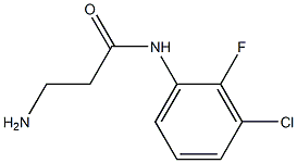 3-amino-N-(3-chloro-2-fluorophenyl)propanamide 结构式