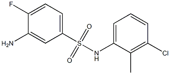 3-amino-N-(3-chloro-2-methylphenyl)-4-fluorobenzene-1-sulfonamide Structure