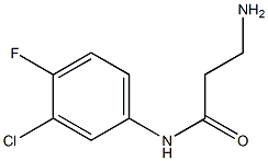 3-amino-N-(3-chloro-4-fluorophenyl)propanamide