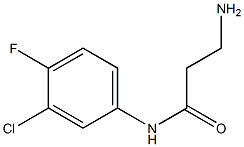 3-amino-N-(3-chloro-4-fluorophenyl)propanamide|