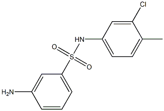 3-amino-N-(3-chloro-4-methylphenyl)benzene-1-sulfonamide Structure