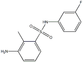 3-amino-N-(3-fluorophenyl)-2-methylbenzene-1-sulfonamide