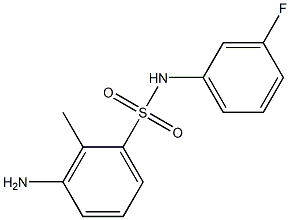  3-amino-N-(3-fluorophenyl)-2-methylbenzene-1-sulfonamide