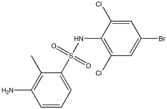  3-amino-N-(4-bromo-2,6-dichlorophenyl)-2-methylbenzene-1-sulfonamide