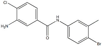3-amino-N-(4-bromo-3-methylphenyl)-4-chlorobenzamide 结构式