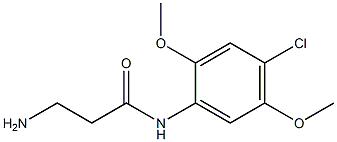  3-amino-N-(4-chloro-2,5-dimethoxyphenyl)propanamide