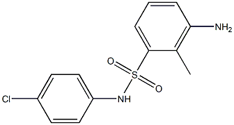 3-amino-N-(4-chlorophenyl)-2-methylbenzene-1-sulfonamide