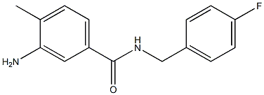 3-amino-N-(4-fluorobenzyl)-4-methylbenzamide Struktur