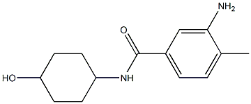 3-amino-N-(4-hydroxycyclohexyl)-4-methylbenzamide Struktur