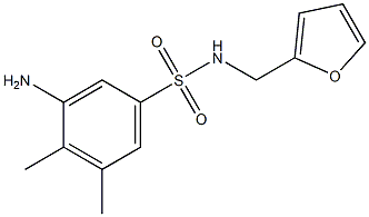 3-amino-N-(furan-2-ylmethyl)-4,5-dimethylbenzene-1-sulfonamide