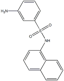 3-amino-N-(naphthalen-1-yl)benzene-1-sulfonamide Structure