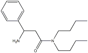 3-amino-N,N-dibutyl-3-phenylpropanamide Structure