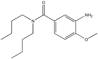 3-amino-N,N-dibutyl-4-methoxybenzamide Struktur