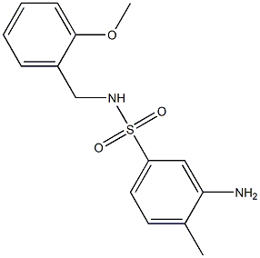  3-amino-N-[(2-methoxyphenyl)methyl]-4-methylbenzene-1-sulfonamide