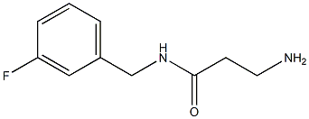 3-amino-N-[(3-fluorophenyl)methyl]propanamide