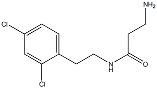 3-amino-N-[2-(2,4-dichlorophenyl)ethyl]propanamide Structure