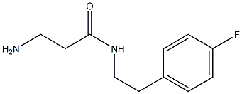 3-amino-N-[2-(4-fluorophenyl)ethyl]propanamide Struktur