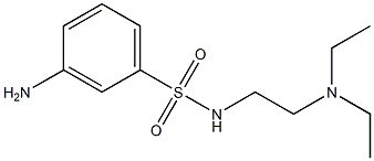 3-amino-N-[2-(diethylamino)ethyl]benzenesulfonamide Structure