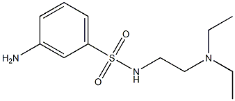 3-amino-N-[2-(diethylamino)ethyl]benzenesulfonamide,,结构式