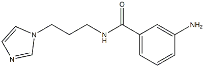 3-amino-N-[3-(1H-imidazol-1-yl)propyl]benzamide Struktur