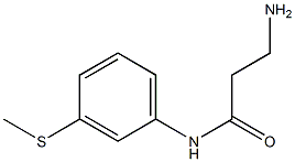 3-amino-N-[3-(methylthio)phenyl]propanamide Struktur