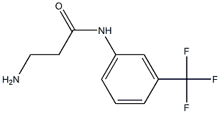 3-amino-N-[3-(trifluoromethyl)phenyl]propanamide Struktur