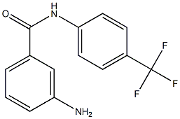 3-amino-N-[4-(trifluoromethyl)phenyl]benzamide Structure