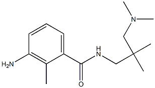 3-amino-N-{2-[(dimethylamino)methyl]-2-methylpropyl}-2-methylbenzamide Struktur