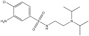 3-amino-N-{2-[bis(propan-2-yl)amino]ethyl}-4-chlorobenzene-1-sulfonamide Structure