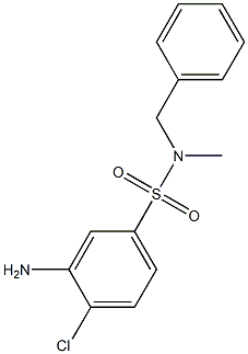 3-amino-N-benzyl-4-chloro-N-methylbenzene-1-sulfonamide Structure