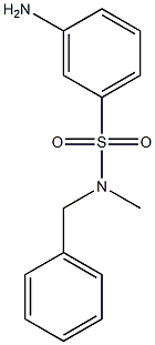 3-amino-N-benzyl-N-methylbenzene-1-sulfonamide Struktur