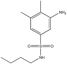 3-amino-N-butyl-4,5-dimethylbenzene-1-sulfonamide,,结构式