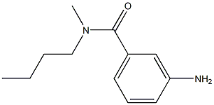 3-amino-N-butyl-N-methylbenzamide 结构式