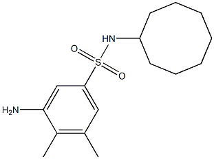 3-amino-N-cyclooctyl-4,5-dimethylbenzene-1-sulfonamide