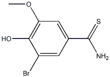 3-bromo-4-hydroxy-5-methoxybenzenecarbothioamide|