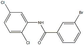 3-bromo-N-(2,5-dichlorophenyl)benzamide 化学構造式